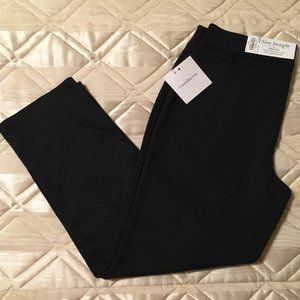 Black Stretch Pull-On No Pocket Pants - PS